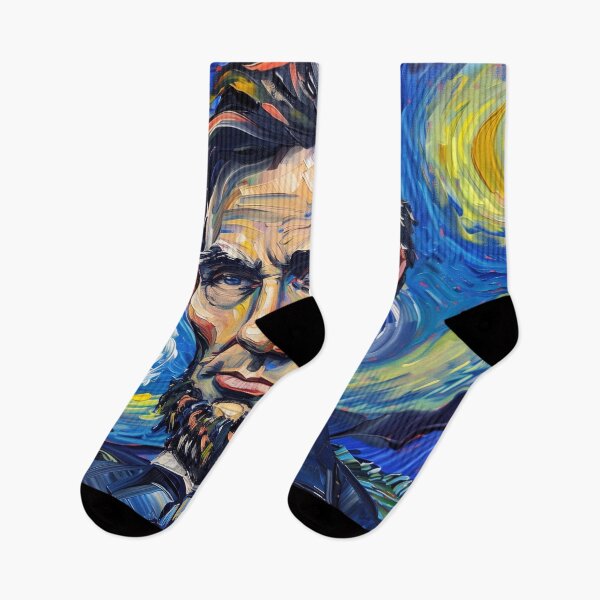 Item preview, Abraham Lincoln | Painting in the style of Vincent van Gogh designed and sold by ComicsFactory.