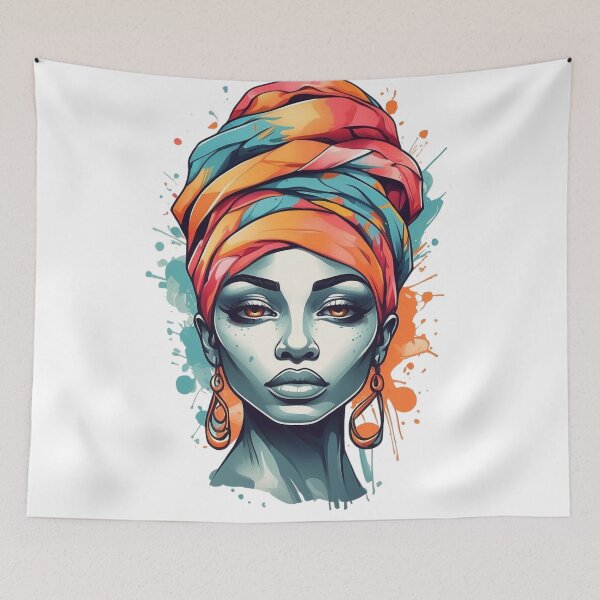 Item preview, 90s African Empress Cartoon designed and sold by GreenPeso.