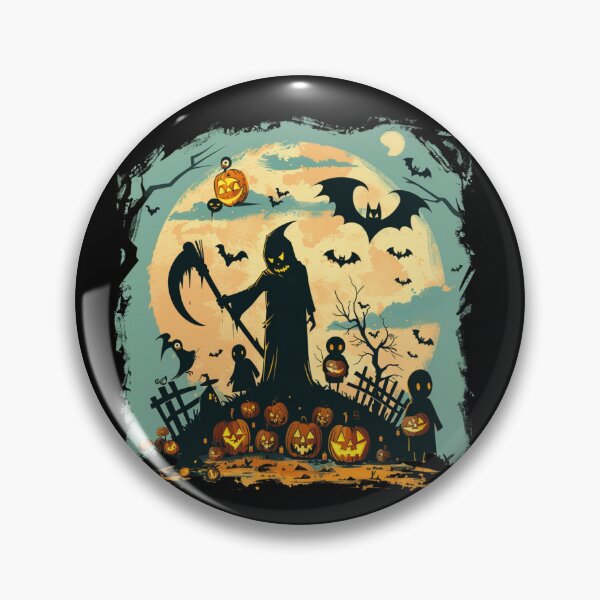 Item preview, Vintage Pumpkin Scene Halloween designed and sold by elnexshop.