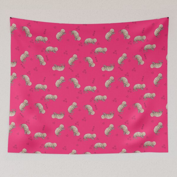 Item preview, Watercolor Hot Pink Naked Mole Rat designed and sold by teresabird.
