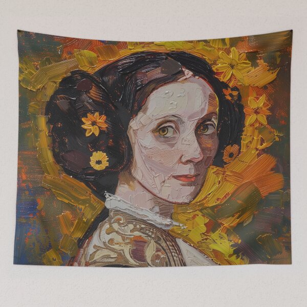 Item preview, Ada Lovelace | Painting in the style of Vincent van Gogh designed and sold by ComicsFactory.