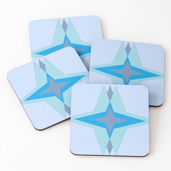 Item preview, abstract blue star designed and sold by opinionsarefact.