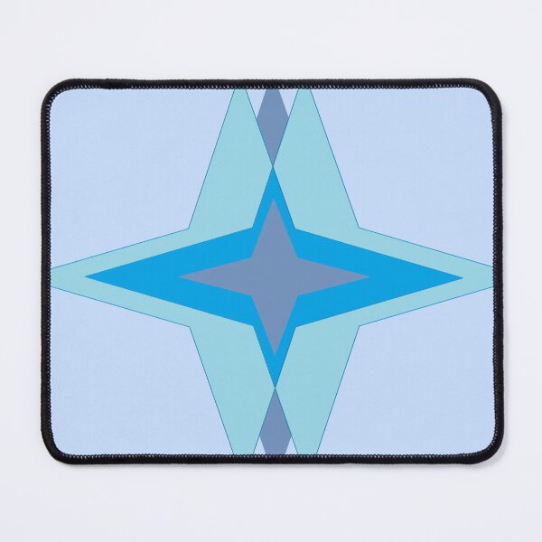 Item preview, abstract blue star designed and sold by opinionsarefact.