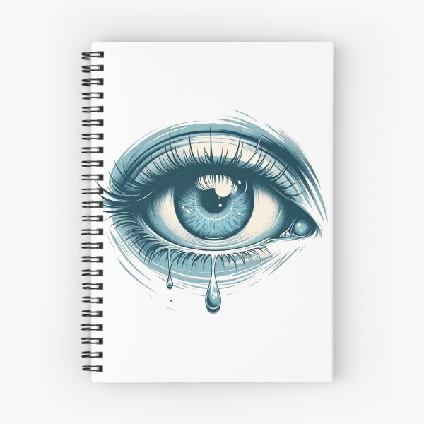 Item preview, Emotion of Sadness - Reflective Eye Art - Melancholy and Tears Design - Soft Blues and Grays - Poignant Emotional Expression designed and sold by EYEconictrends.