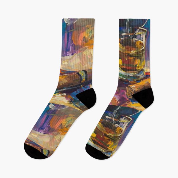 Item preview, Brushstroke Elegance- Exploring Geometric Abstraction in the Cigar Lounge Atmosphere designed and sold by OlfactoART Studio.