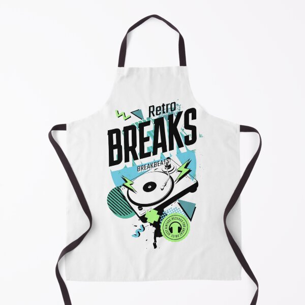 Item preview, BREAKBEAT  - Retro Breaks Turntable  (Black/blue/green)  designed and sold by Discothreadz.