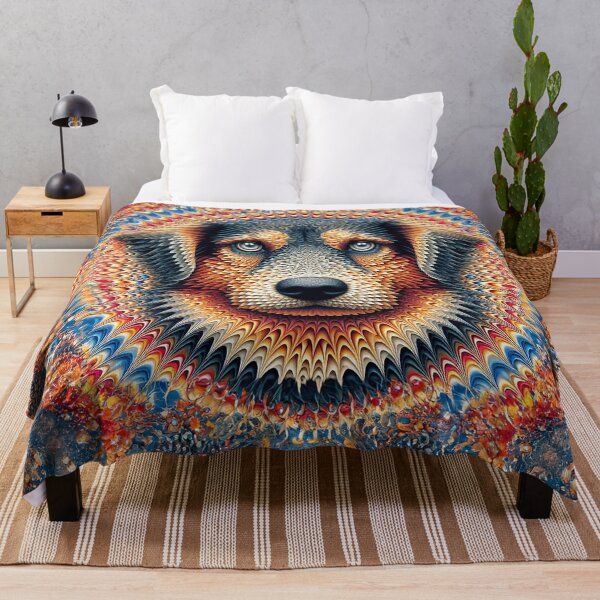 Item preview, Unique Bohemian Patterned Dog designed and sold by The Digital Compass.