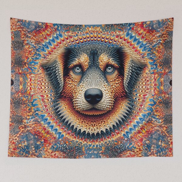 Item preview, Unique Bohemian Patterned Dog designed and sold by The Digital Compass.