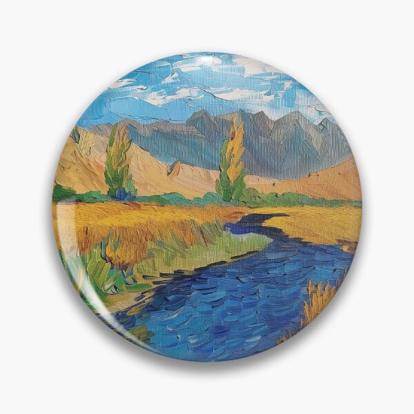 Item preview, Afghani landscape | Painting in the style of Vincent van Gogh designed and sold by ComicsFactory.