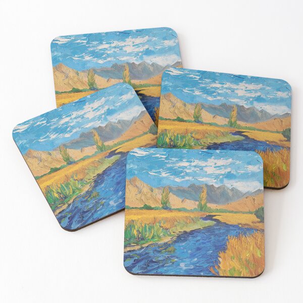 Item preview, Afghani landscape | Painting in the style of Vincent van Gogh designed and sold by ComicsFactory.