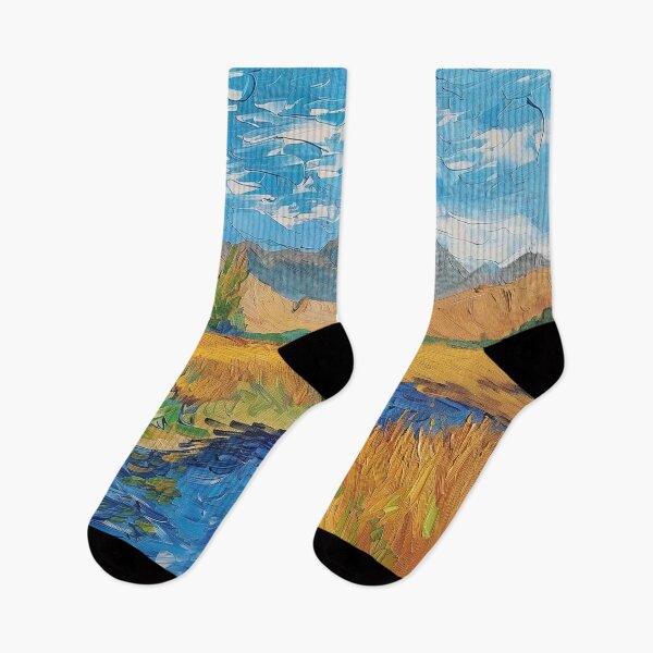 Item preview, Afghani landscape | Painting in the style of Vincent van Gogh designed and sold by ComicsFactory.