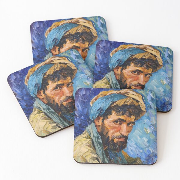 Item preview, Afghani man | Painting in the style of Vincent van Gogh designed and sold by ComicsFactory.