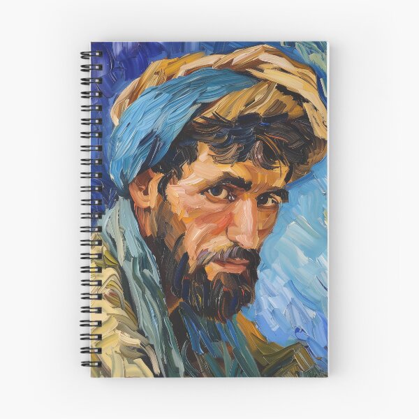 Item preview, Afghani man | Painting in the style of Vincent van Gogh designed and sold by ComicsFactory.