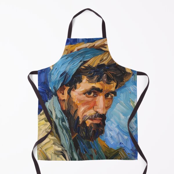 Item preview, Afghani man | Painting in the style of Vincent van Gogh designed and sold by ComicsFactory.