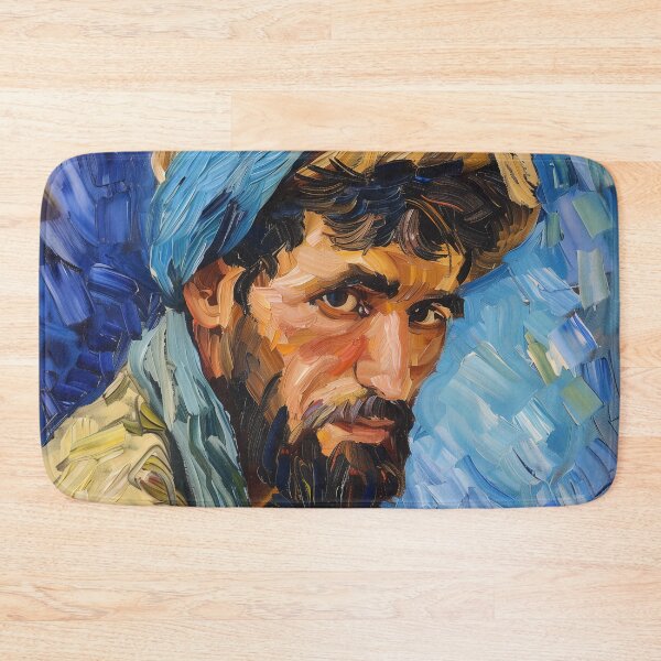 Item preview, Afghani man | Painting in the style of Vincent van Gogh designed and sold by ComicsFactory.