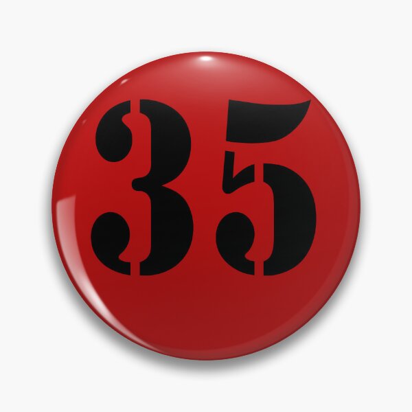 Item preview, NUMBER 35 IN BLACK COLOR designed and sold by solgel47.