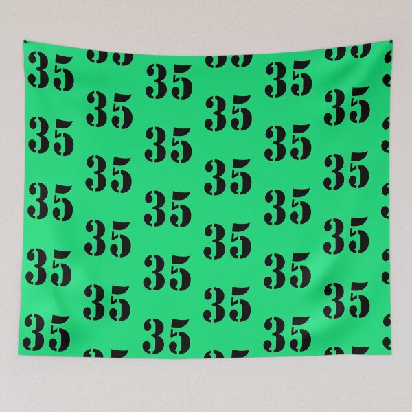 Item preview, NUMBER 35 IN BLACK COLOR designed and sold by solgel47.