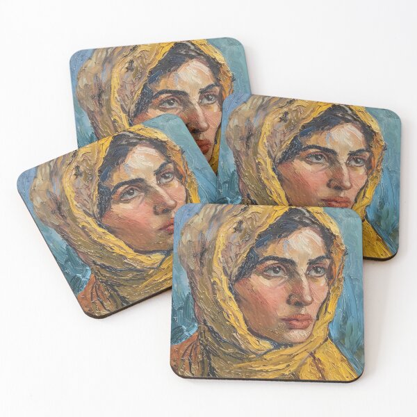 Item preview, Afghani woman | Painting in the style of Vincent van Gogh designed and sold by ComicsFactory.
