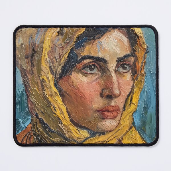 Item preview, Afghani woman | Painting in the style of Vincent van Gogh designed and sold by ComicsFactory.