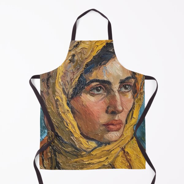 Item preview, Afghani woman | Painting in the style of Vincent van Gogh designed and sold by ComicsFactory.