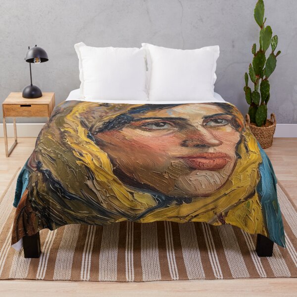 Item preview, Afghani woman | Painting in the style of Vincent van Gogh designed and sold by ComicsFactory.
