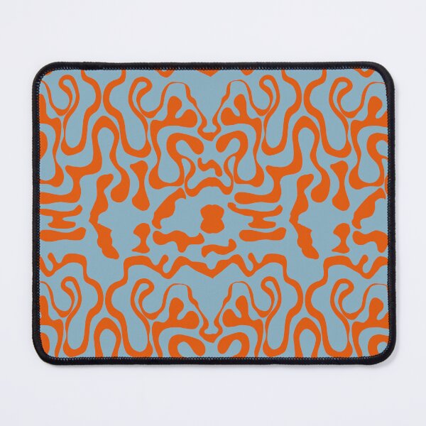 Item preview, Racing Blue on Orange Squiggle designed and sold by GreyMoonForest.