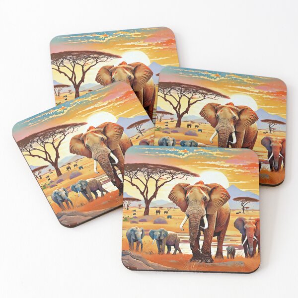 Item preview, Wild Africa: Herd of elephants designed and sold by lmartes.