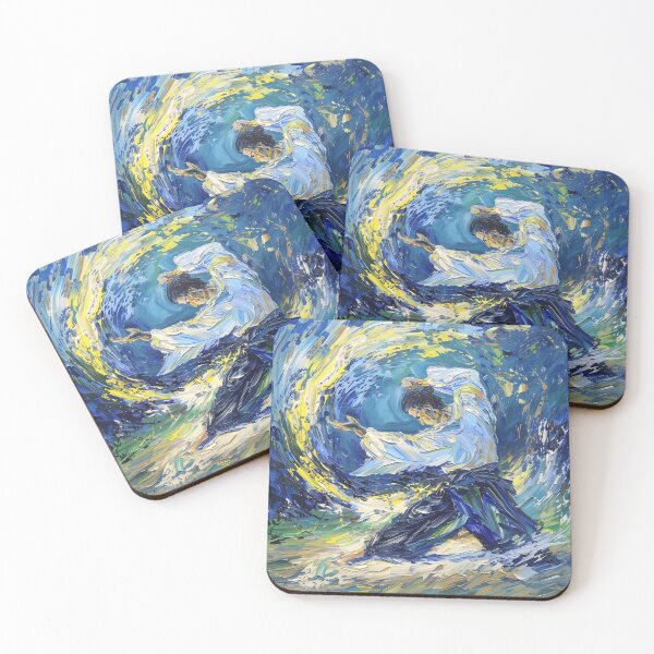 Item preview, Aikido fighter | Painting in the style of Vincent van Gogh designed and sold by ComicsFactory.