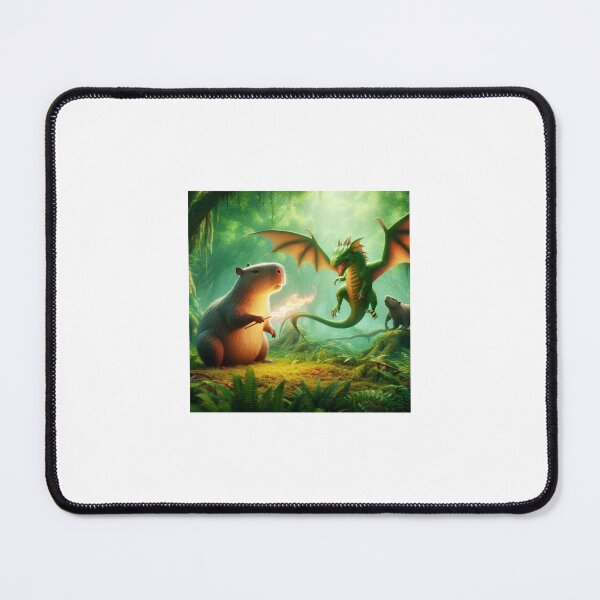 Item preview, Capy and His Dragon Friend4 designed and sold by Capybara Art Lover.