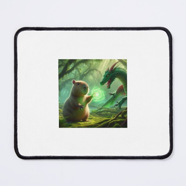 Item preview, Capy and His Dragon Friend5 designed and sold by Capybara Art Lover.