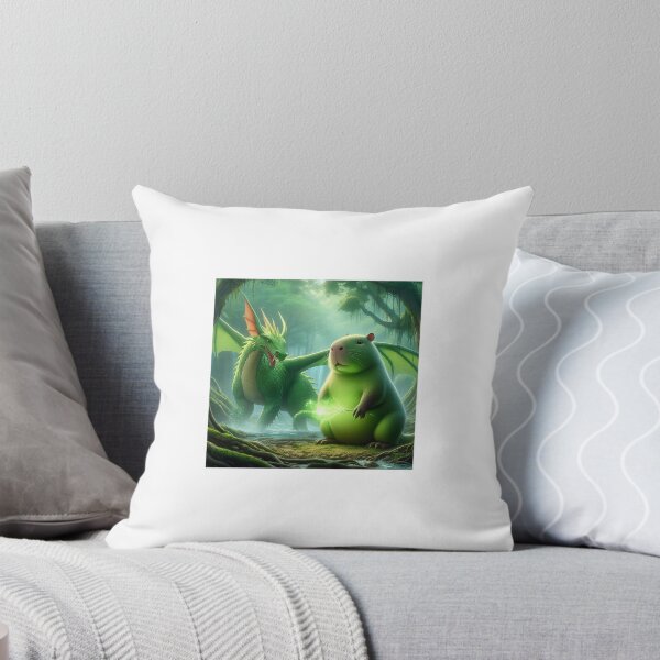 Item preview, Capy and His Dragon Friend6 designed and sold by Capybara Art Lover.