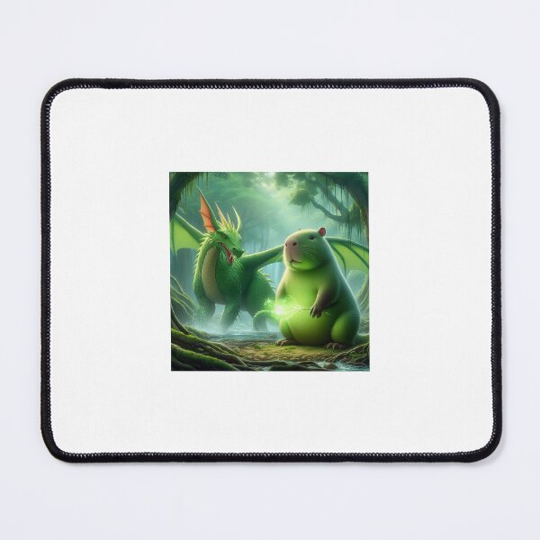 Item preview, Capy and His Dragon Friend6 designed and sold by Capybara Art Lover.