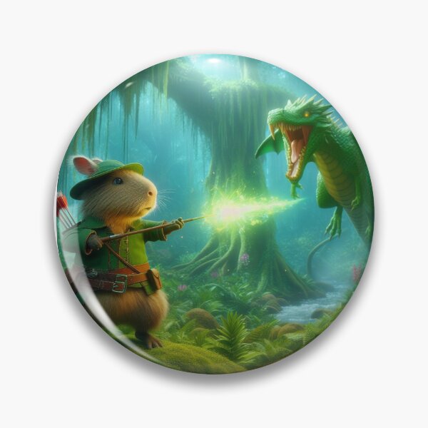 Item preview, Capy and His Dragon Friend7 designed and sold by Capybara Art Lover.