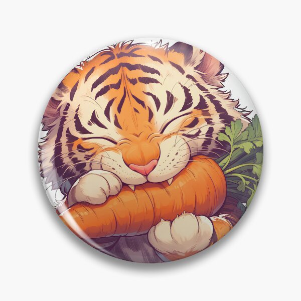 Item preview, vegetarian tiger designed and sold by HandsomeCat.