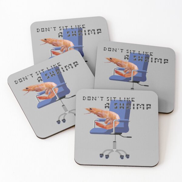 Item preview, Don’t Sit Like a Shrimp designed and sold by Shrimps 4 Life.