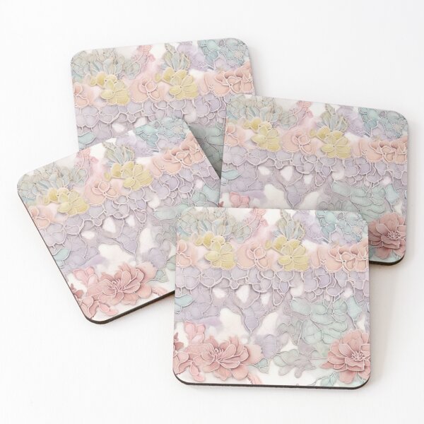 Item preview, Lace and Lavender Whispers: Pastel Vintage Floral Watercolor Charms designed and sold by roon-ai.