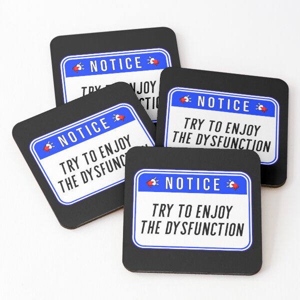 Item preview, NOTICE:  Try To Enjoy The Dysfunction - funny warning signs designed and sold by DesignsFromTW-S.