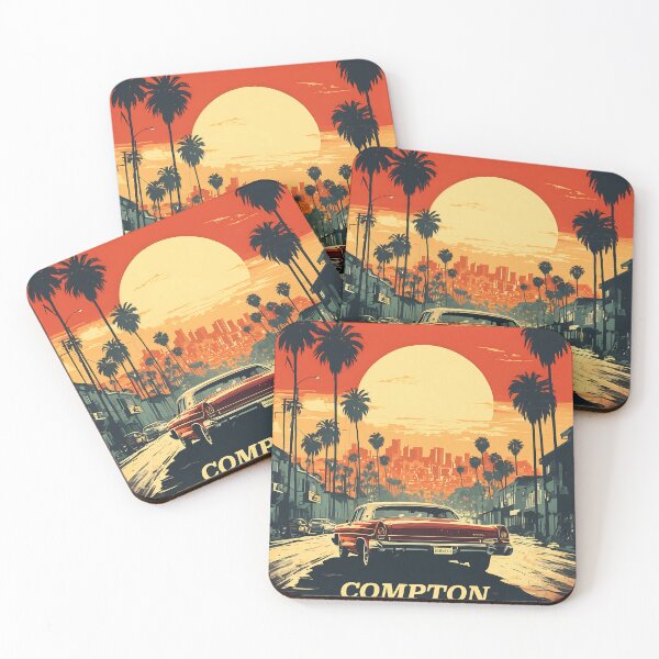 Item preview, Póster de viaje retro de Compton designed and sold by chesters.