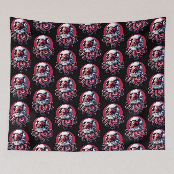 Item preview, Sci-Fi Octopus Astronaut Octo-naut Astro-pus designed and sold by TKsTees.