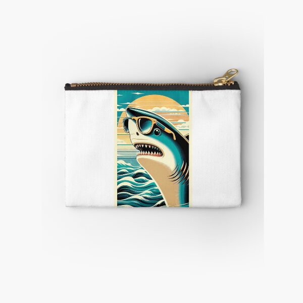 Item preview, Shark in Sunglasses Aloha Retro Hawaii Beach Jawsome  designed and sold by ArtFromBeyond.