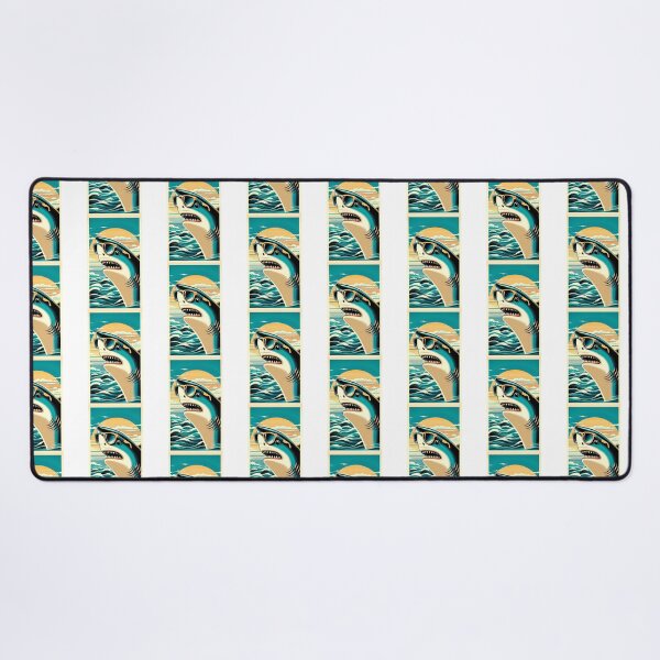 Item preview, Shark in Sunglasses Aloha Retro Hawaii Beach Jawsome designed and sold by ArtFromBeyond.