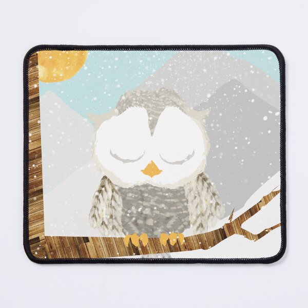 Item preview, Sleepy Snow Owl designed and sold by DesireeNguyen.