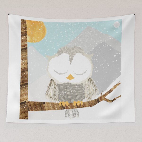 Item preview, Sleepy Snow Owl designed and sold by DesireeNguyen.