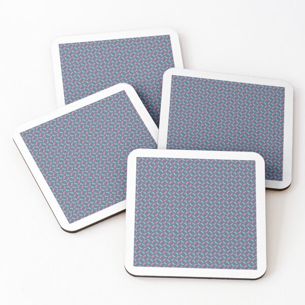 Item preview, Pink & Blue Concentric Circle Parenthesis Enduring Blue-Grey Stencils designed and sold by Alchemy-A-La-G.
