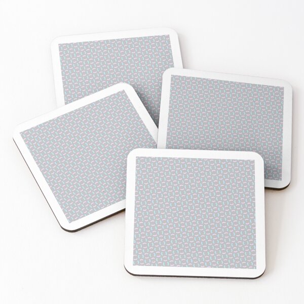 Item preview, Blue & Pink Concentric Circle Parenthesis Enduring Gray Stencils designed and sold by Alchemy-A-La-G.
