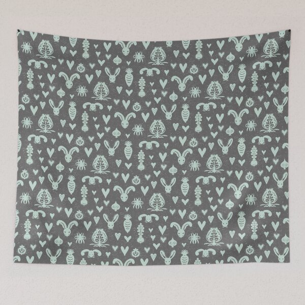 Item preview, Garden Things - Slate + Mint designed and sold by Irene Estelle.