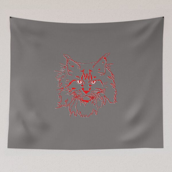 Item preview, cat mainecoon cathead felinebeauty majesticcats bigcats fluffy catportrait  designed and sold by 4rpixs.