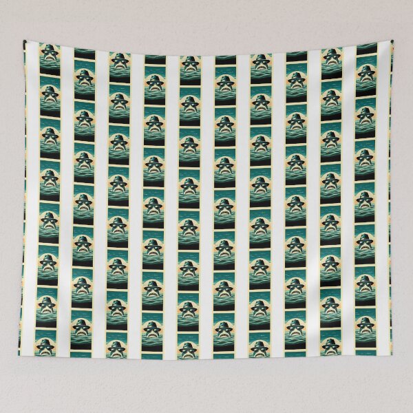 Item preview, Shark in Sunglasses Aloha Retro Hawaii Beach Jawsome  designed and sold by ArtFromBeyond.