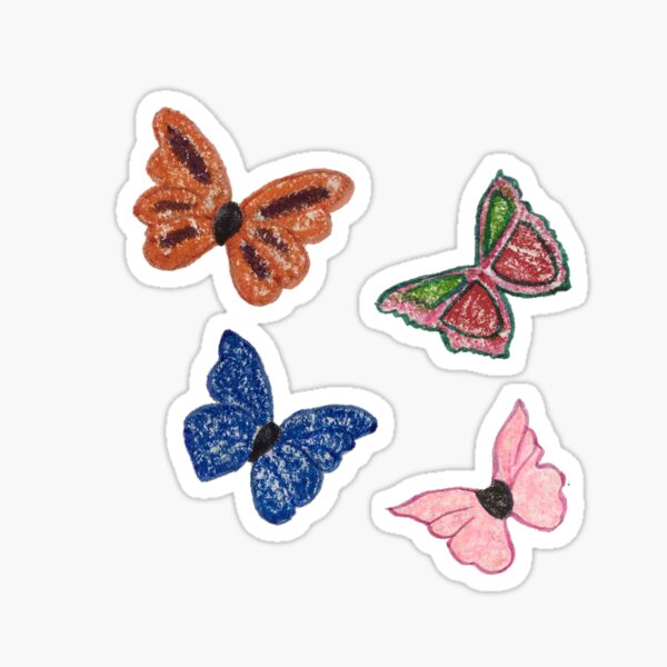 Butterfly Rainbow Sticker