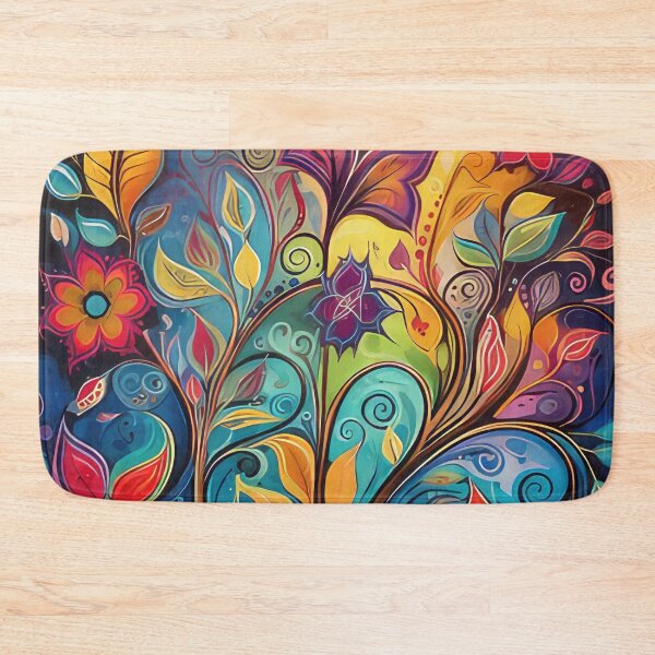 Item preview, Beautiful colourful floral tree design designed and sold by PrettyPinkSkies.